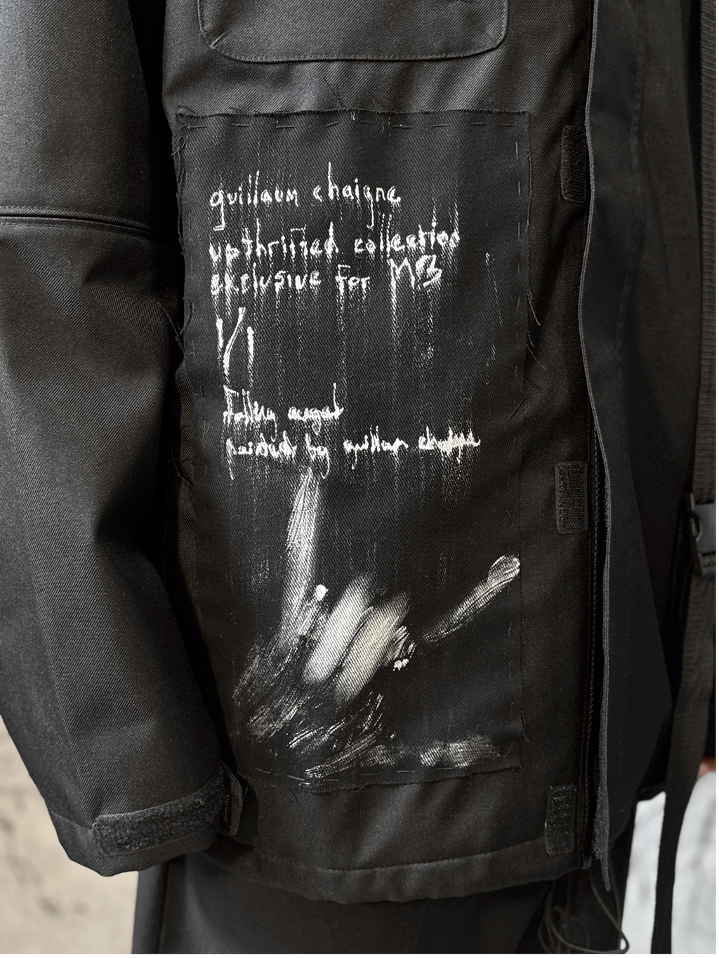 Upthrifted falling angel coat