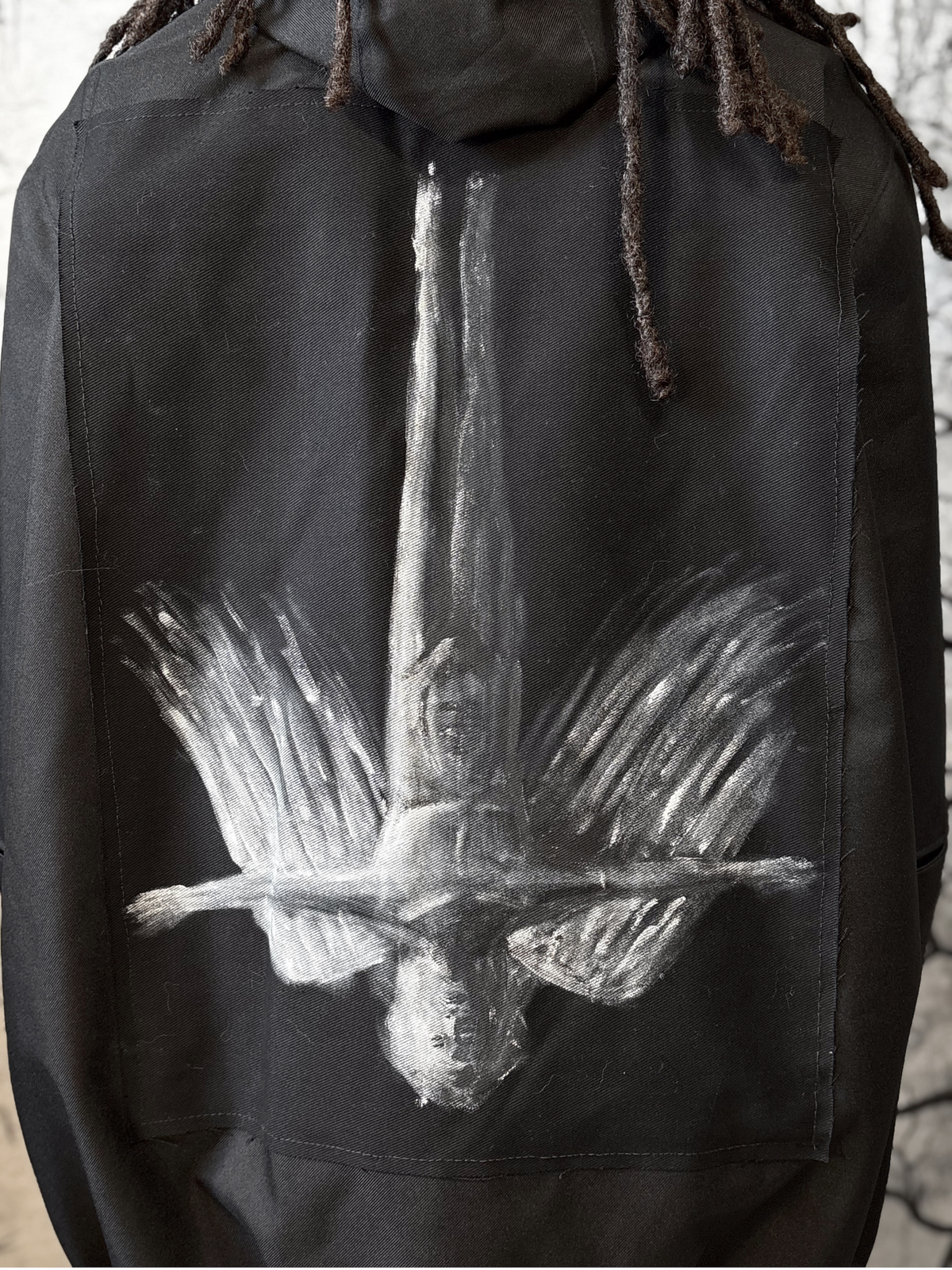 Upthrifted falling angel coat