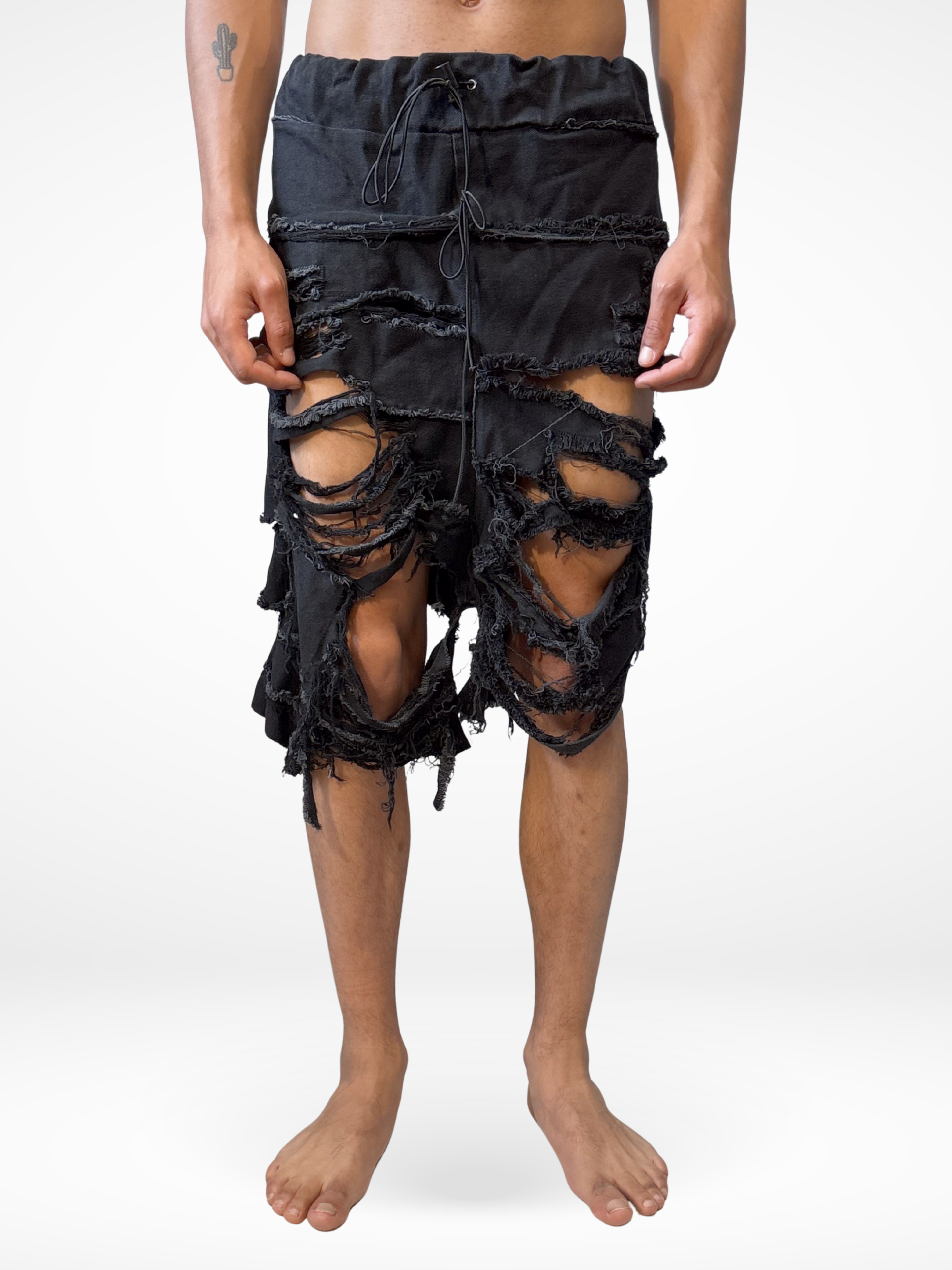 Upthrifted Guillaum Chaigne distressed shorts