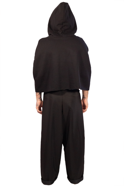 FW2023 cropped hooded cape