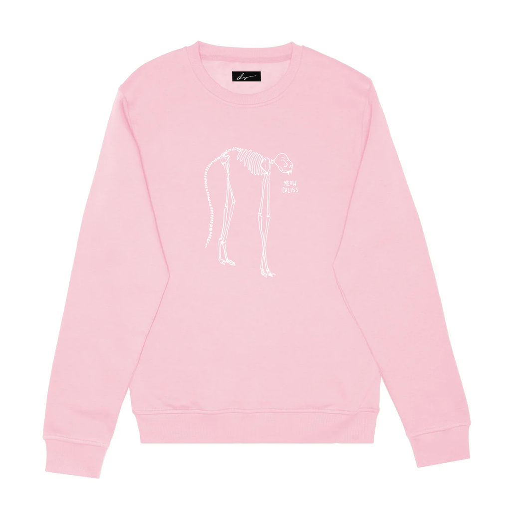 Guillaum Chaigne pink MEOW CALISS crewneck