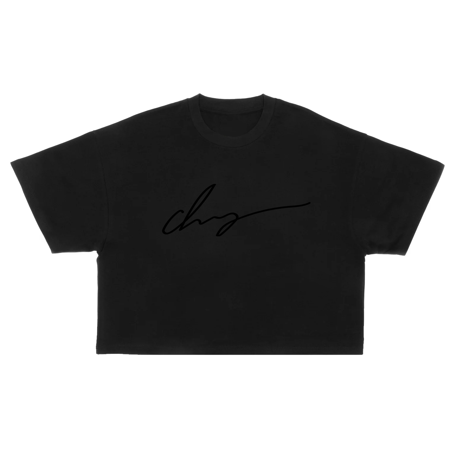 SIGNATURE BLK crop top