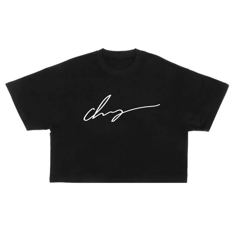 SIGNATURE WHT crop top