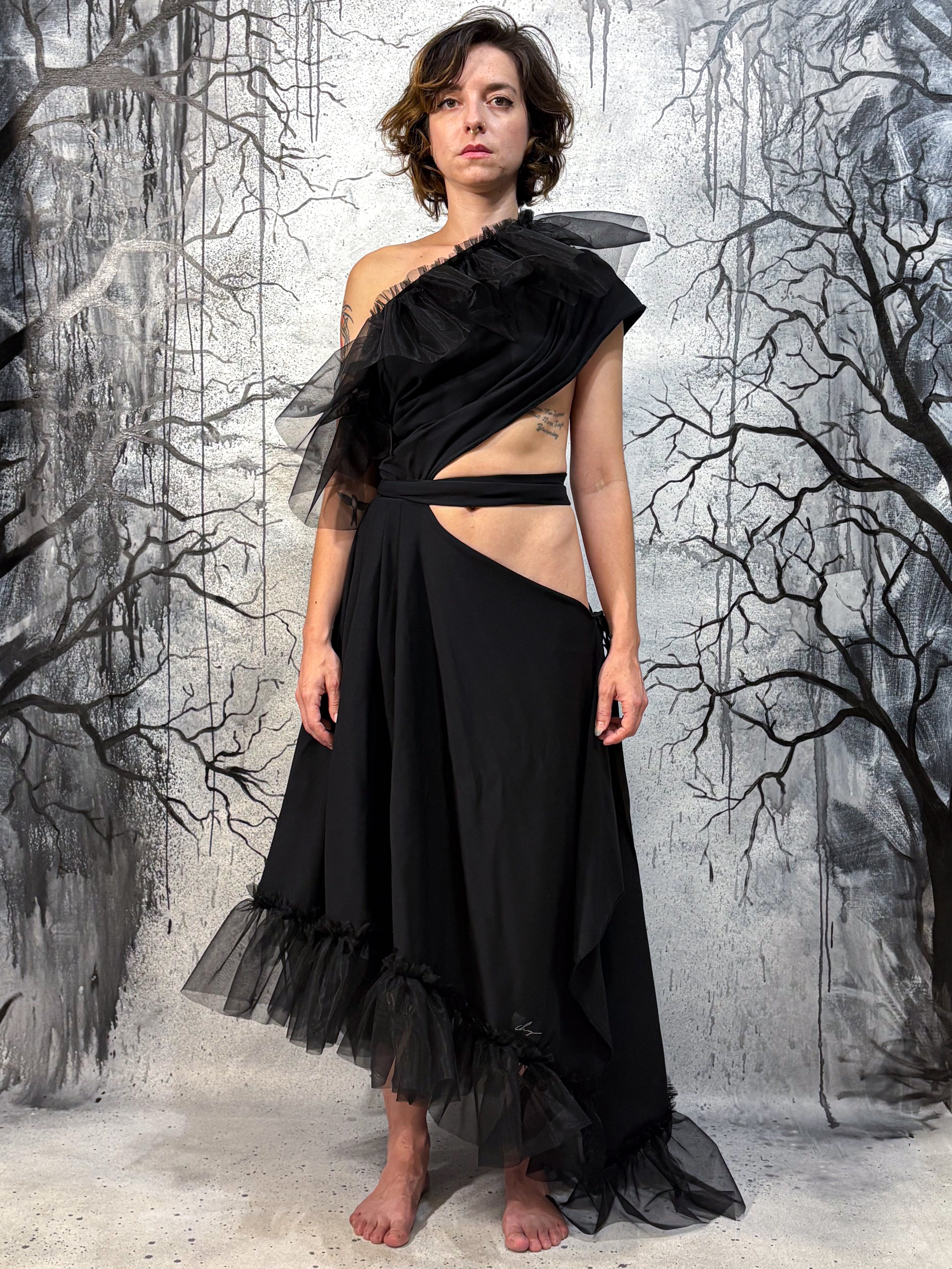 Chaigne wrapped dress
