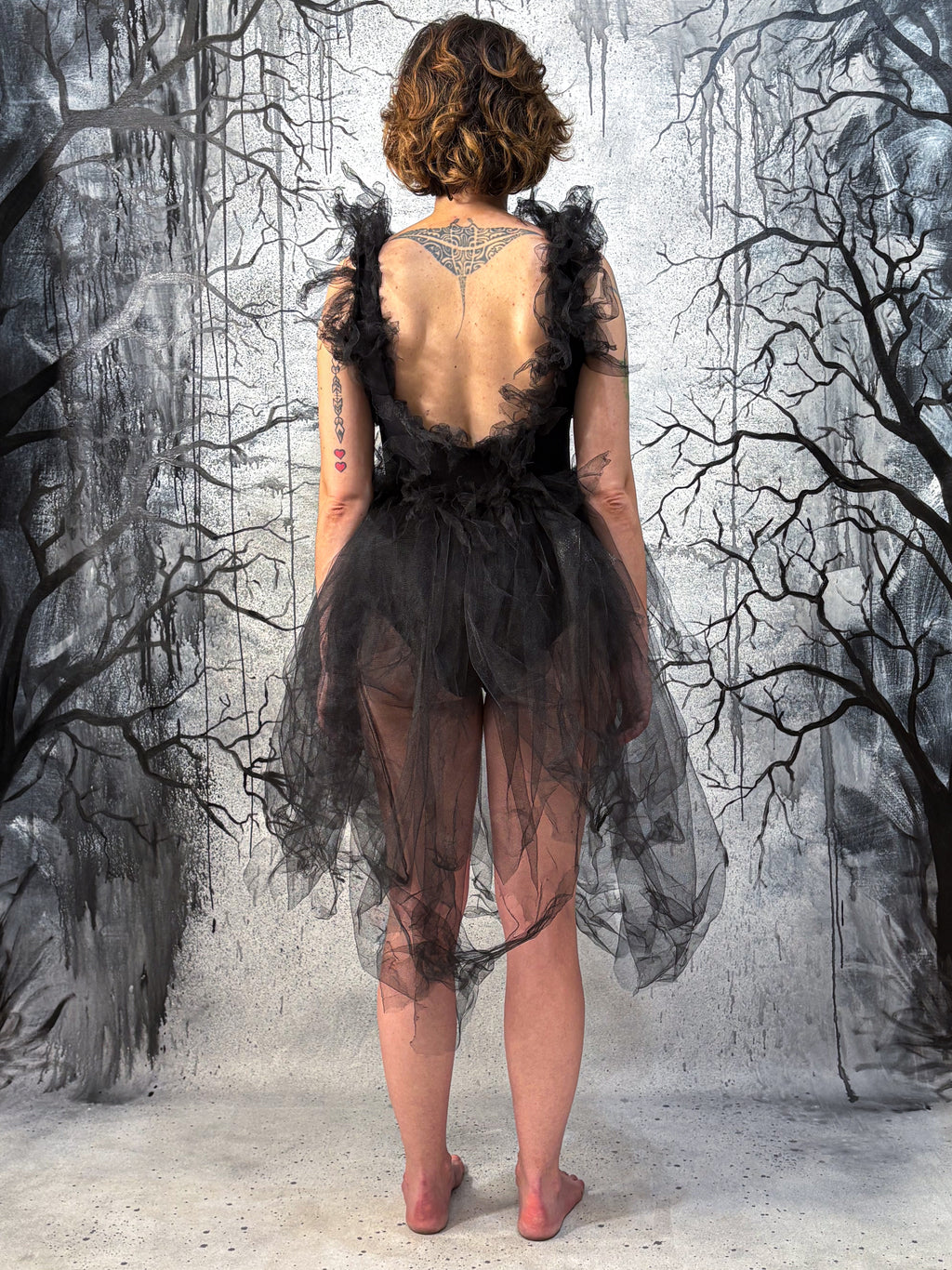 Chaigne dark ballerina dress