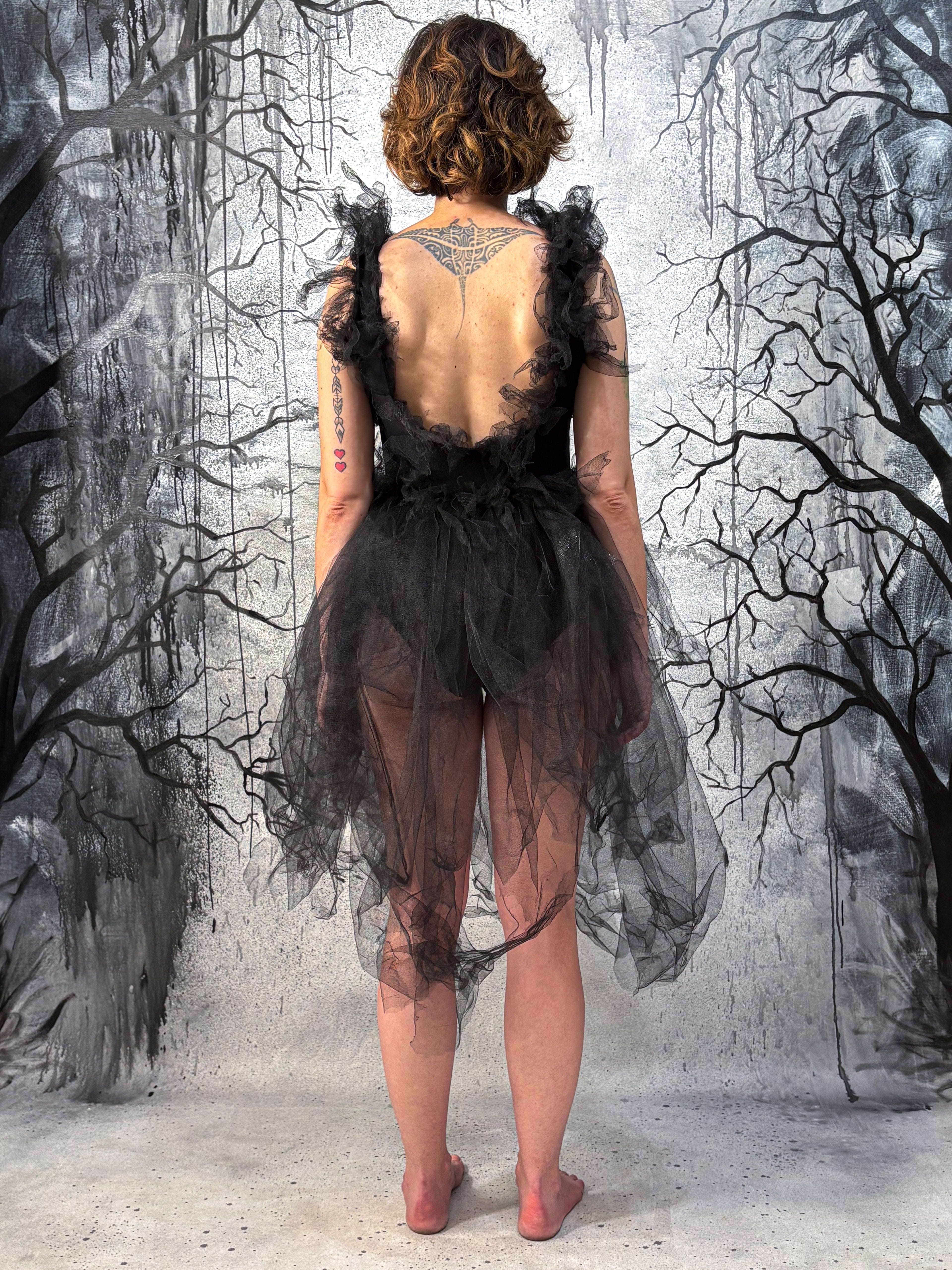 Chaigne dark ballerina dress