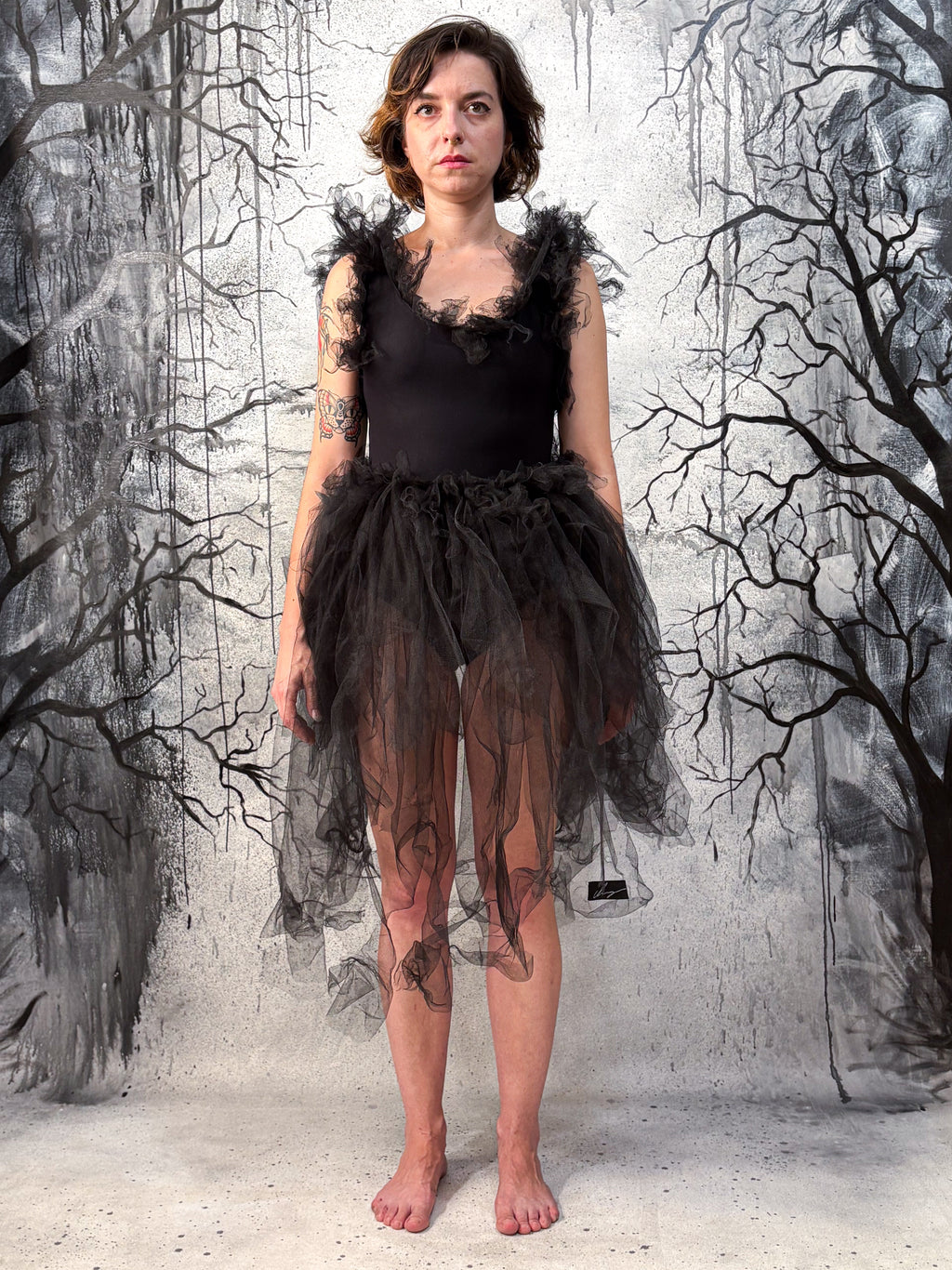 Chaigne dark ballerina dress