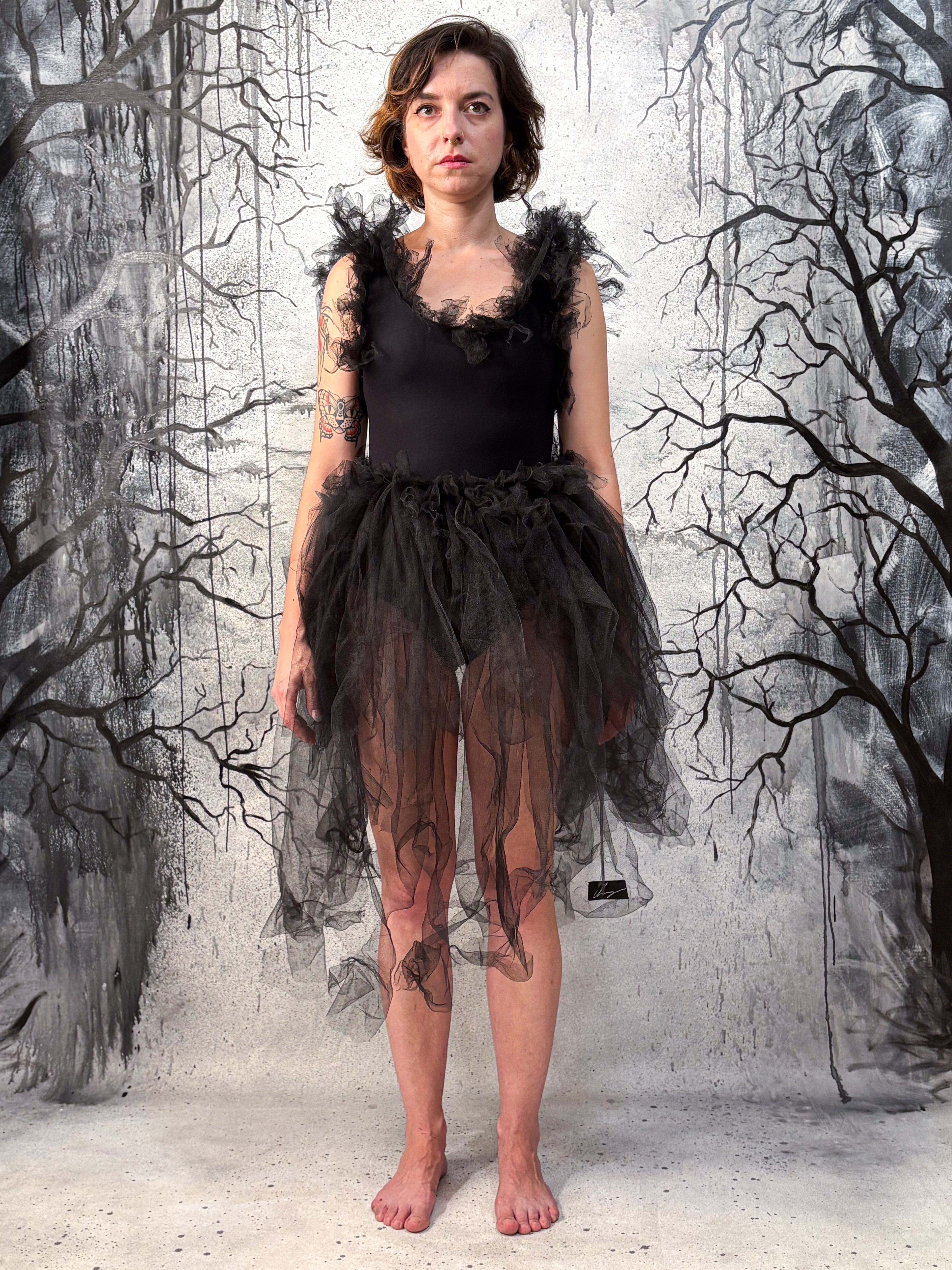 Chaigne dark ballerina dress