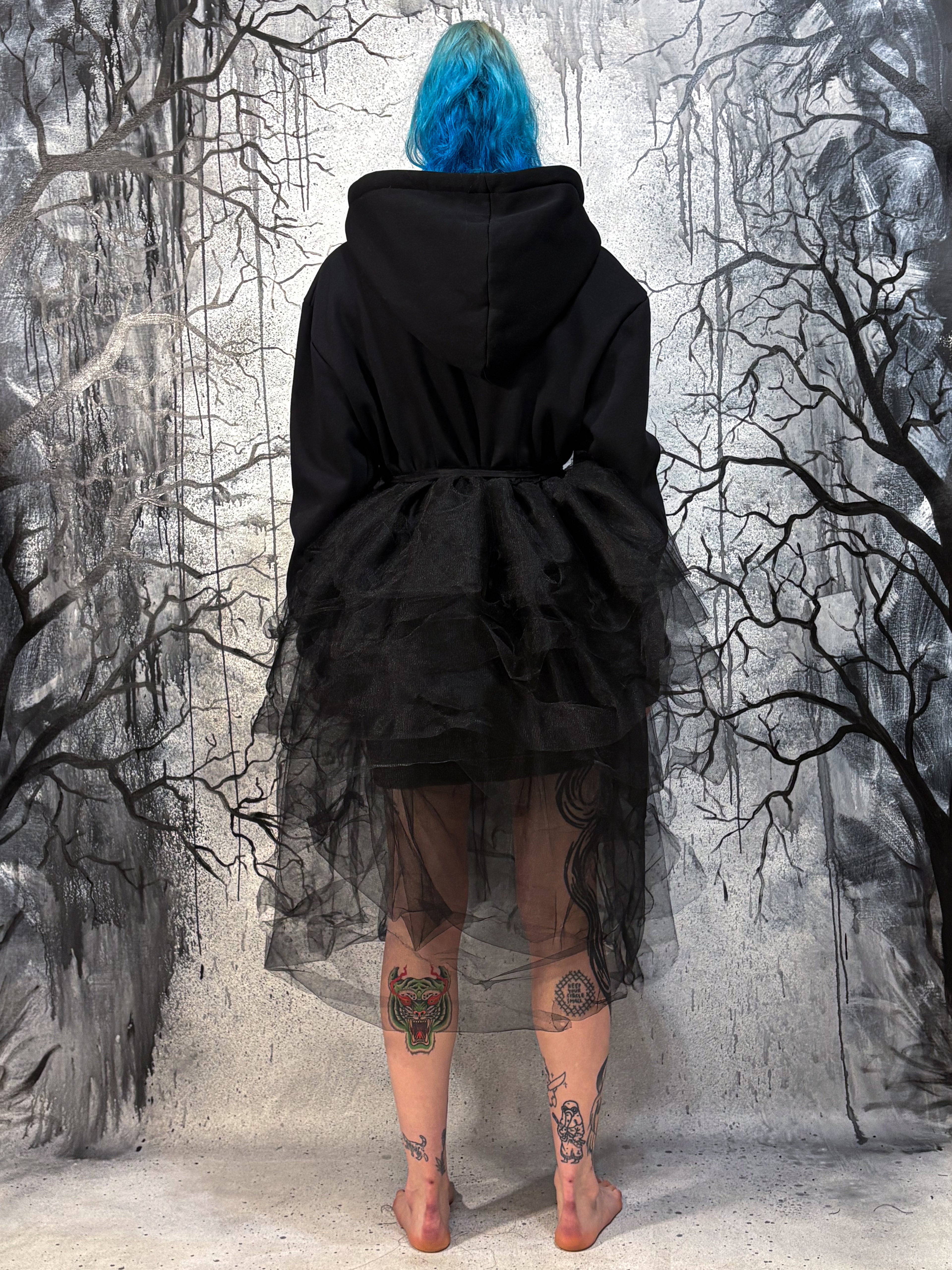 Chaigne hooded dress