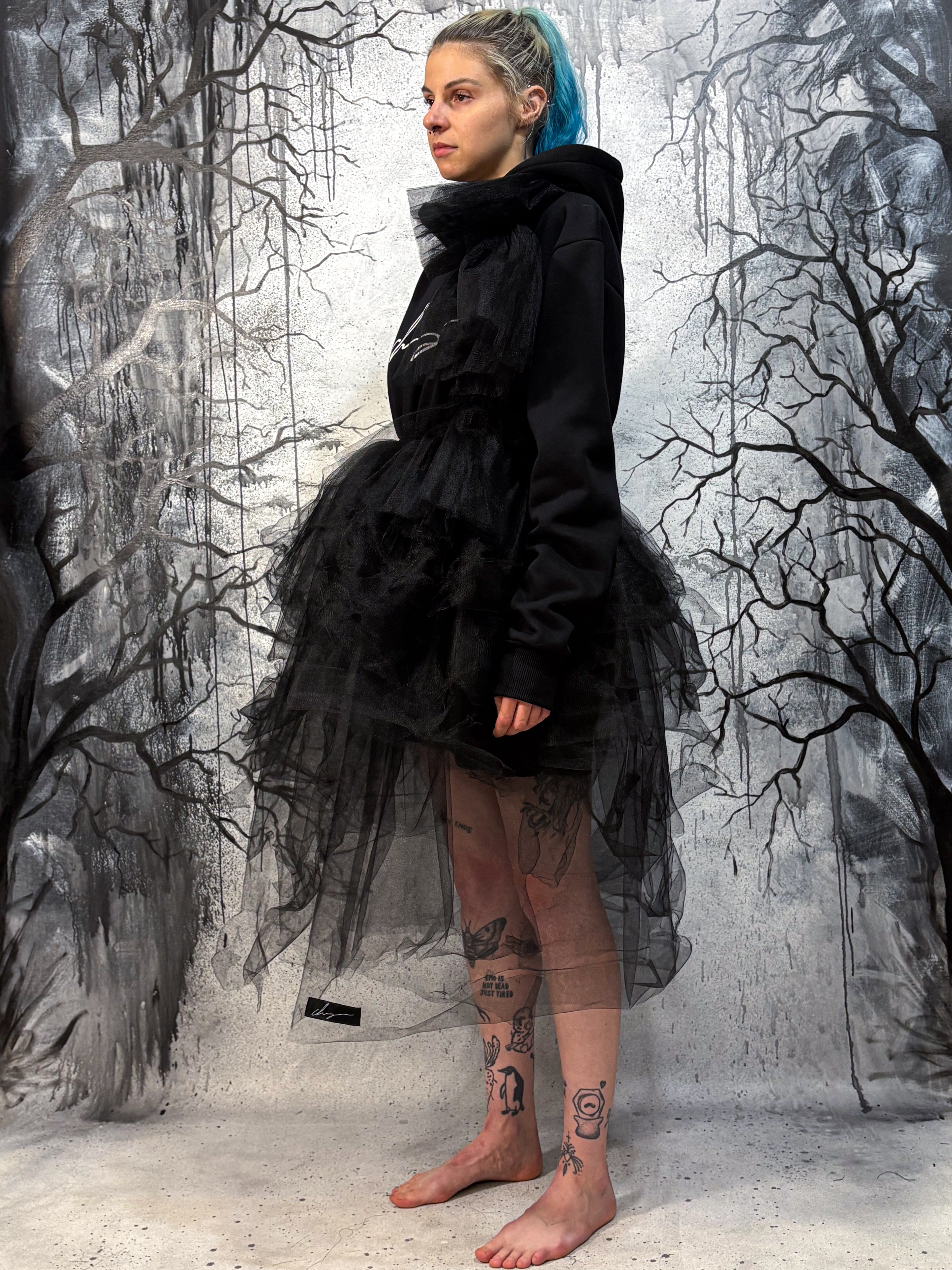 Chaigne hooded dress