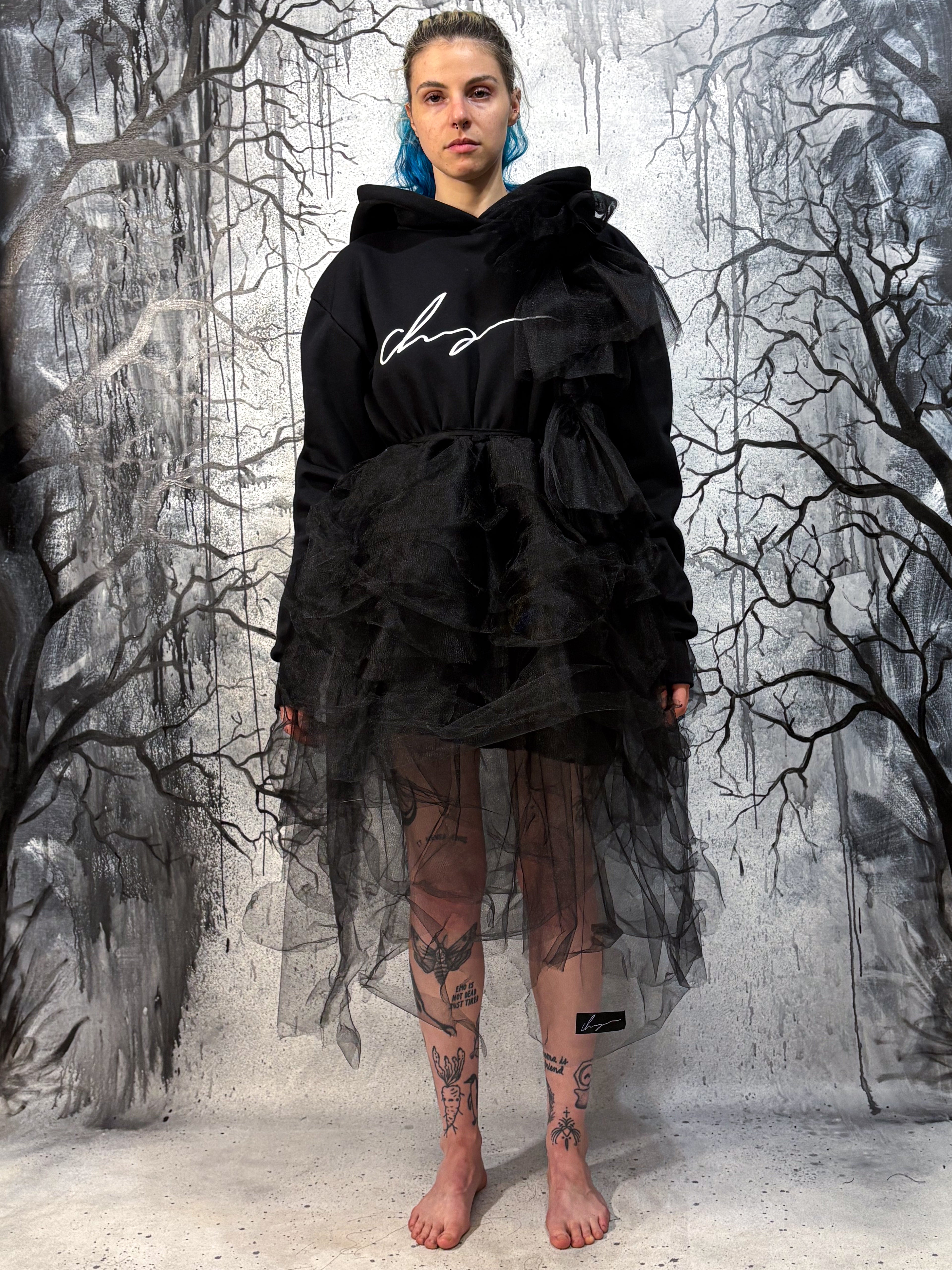 Chaigne hooded dress