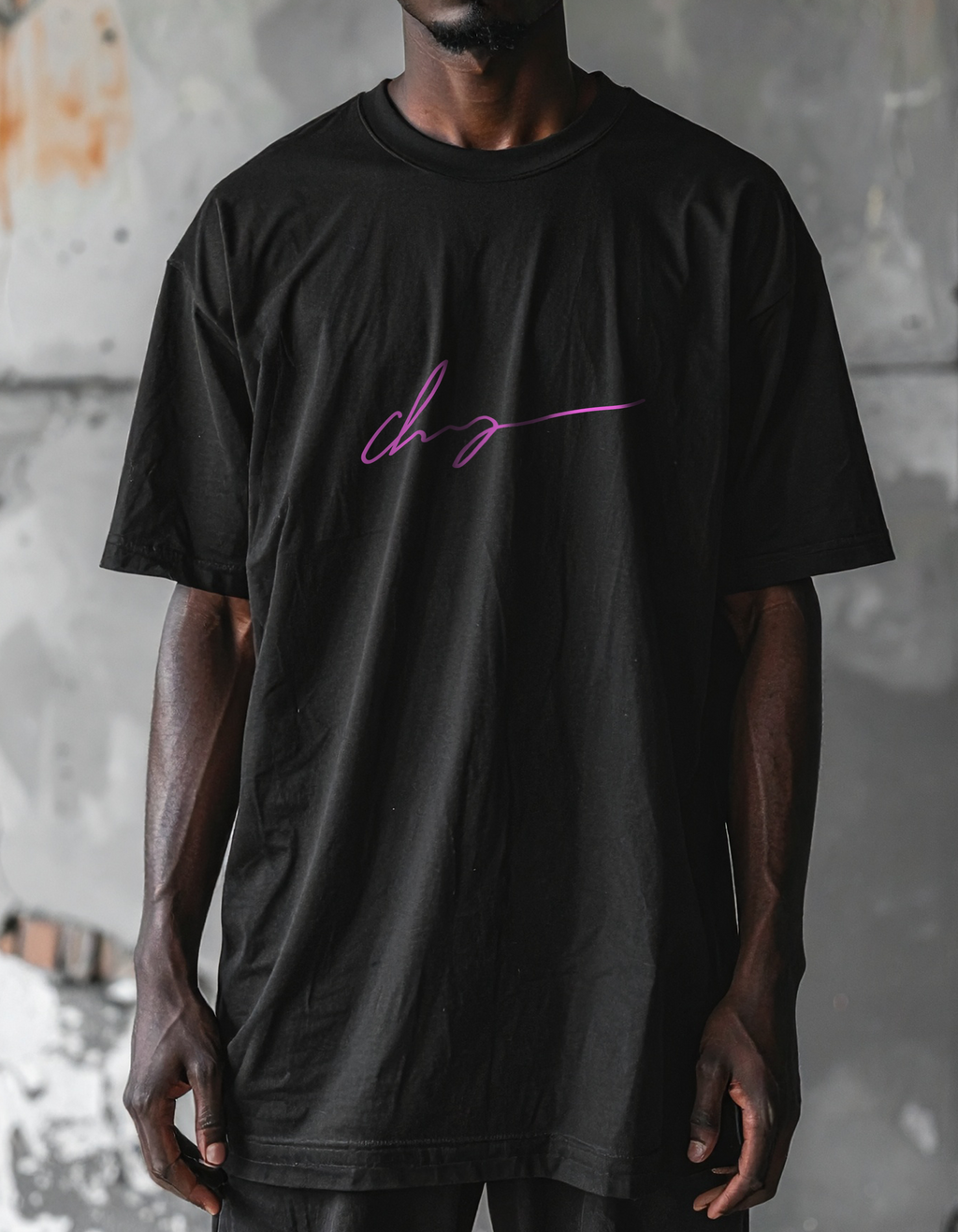 Guillaum Chaigne Signature PNK tee