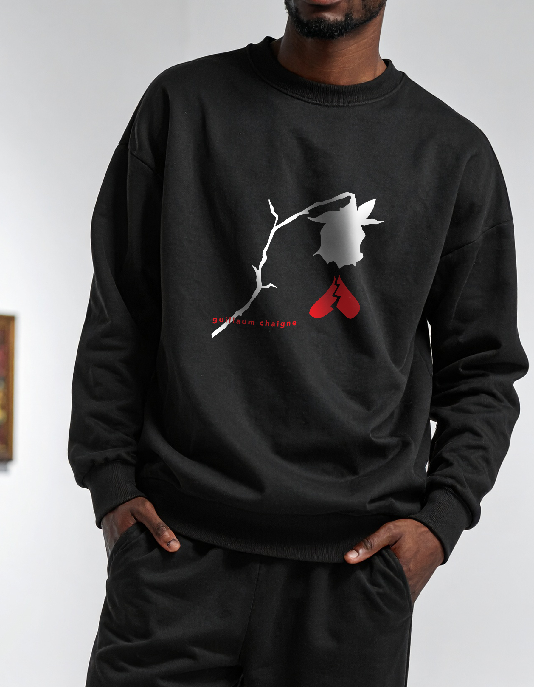 Guillaum Chaigne HEARTBREAK crewneck