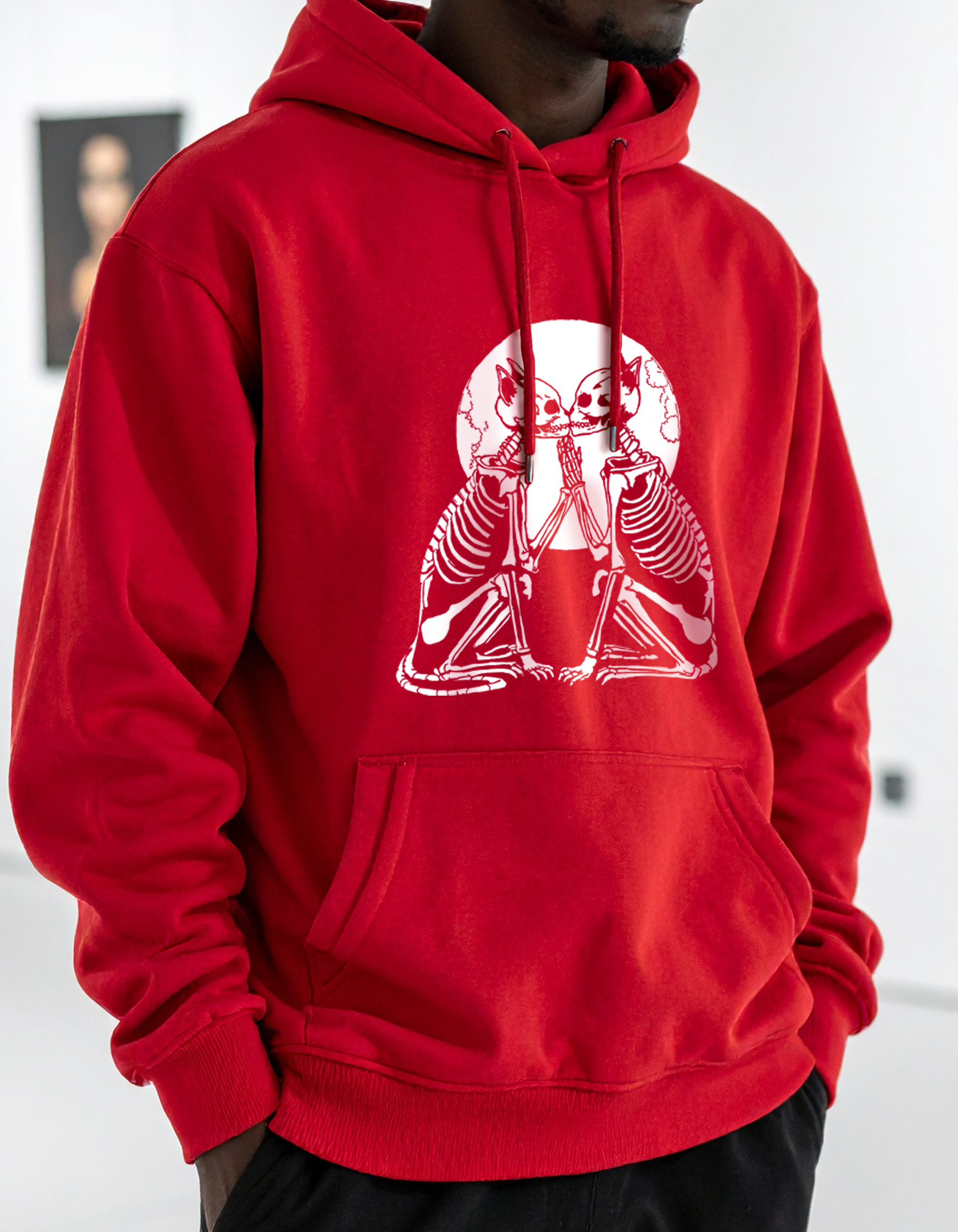 Guillaum Chaigne red OLD SOULS hoodie