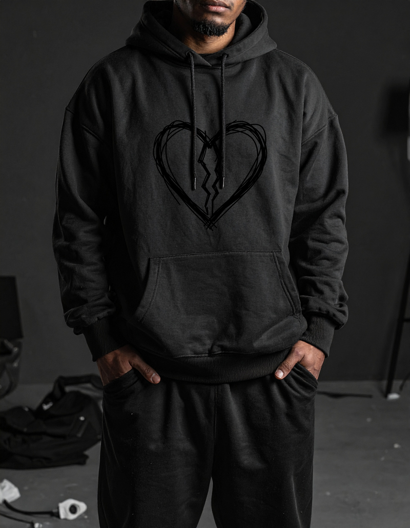 Guillaum Chaigne BROKEN BLK black hoodie