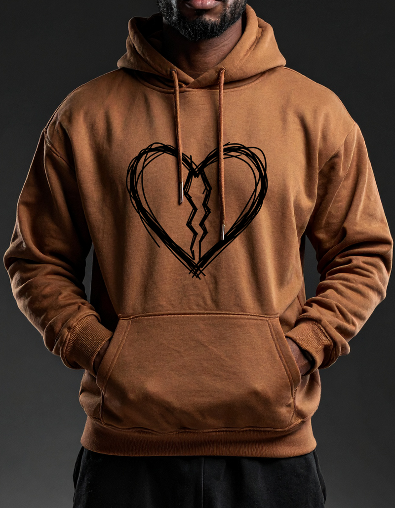 Guillaum Chaigne BROKEN brown hoodie