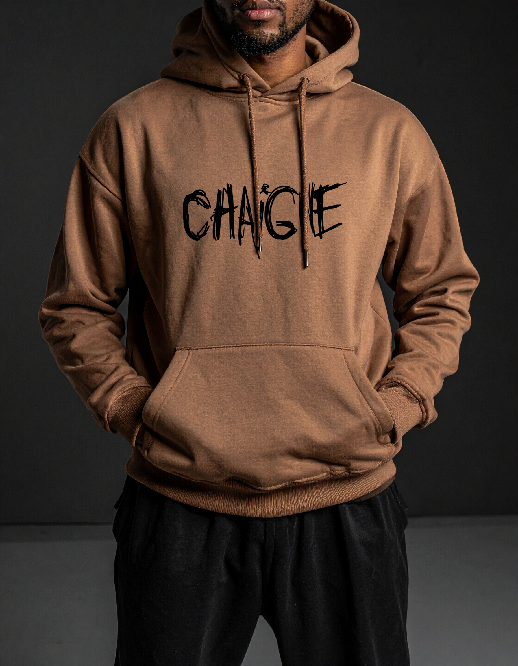Guillaum Chaigne SKETCHY brown hoodie