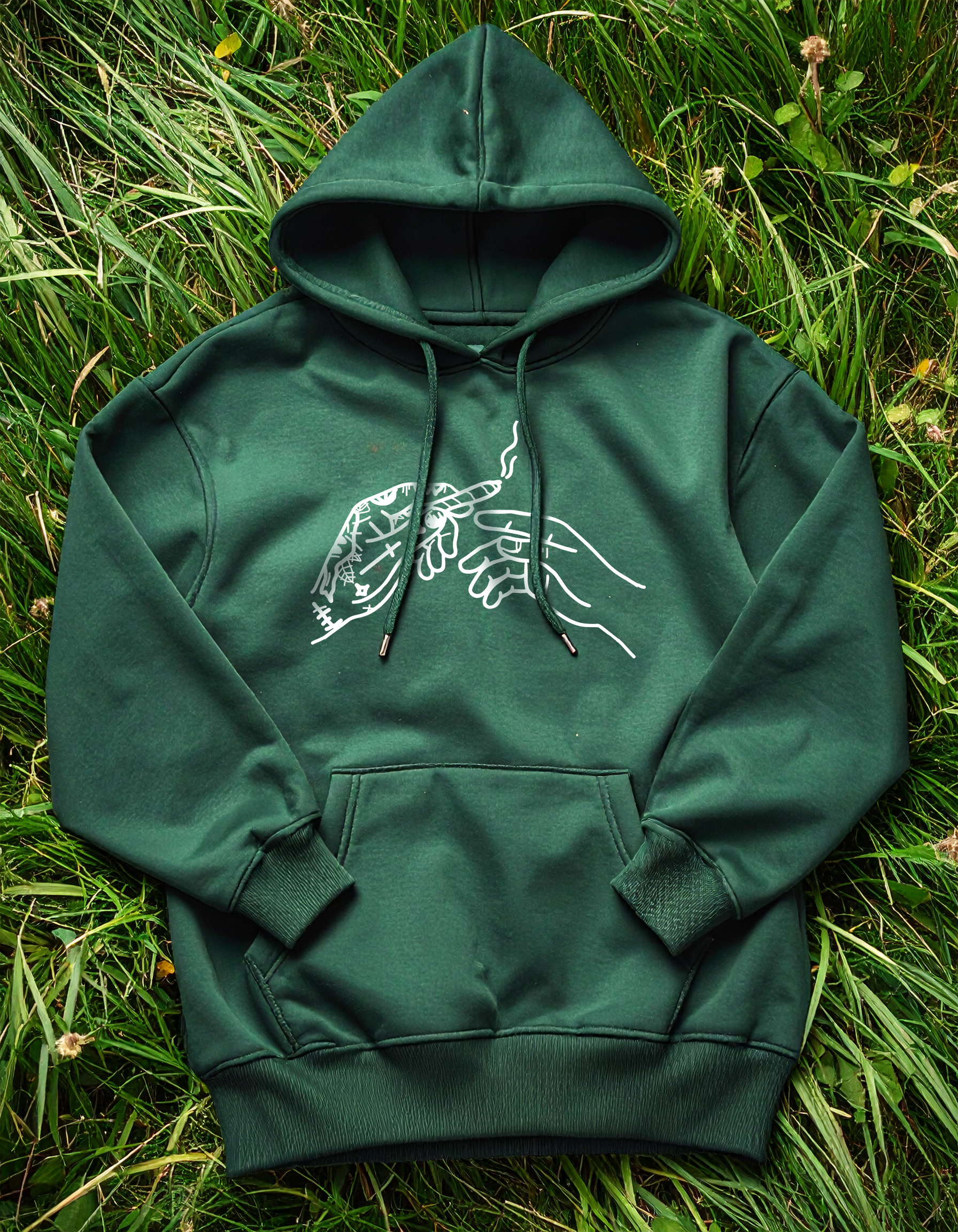 Guillaum Chaigne PUFFPUFFPASS green hoodie
