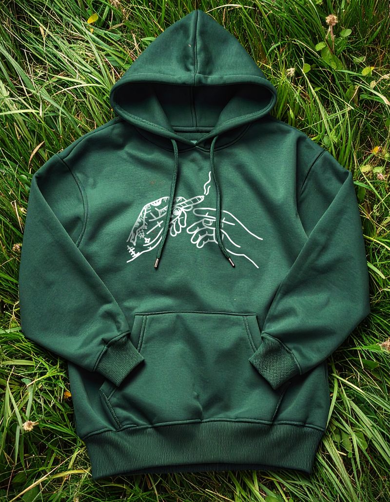 Guillaum Chaigne PUFFPUFFPASS green hoodie