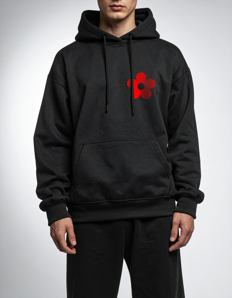 Guillaum Chaigne FLOWER black hoodie