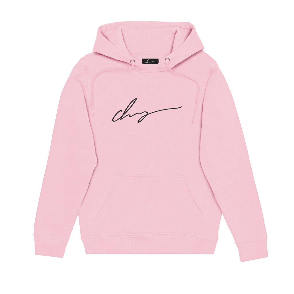 Guillaum Chaigne pink Signature BLK hoodie