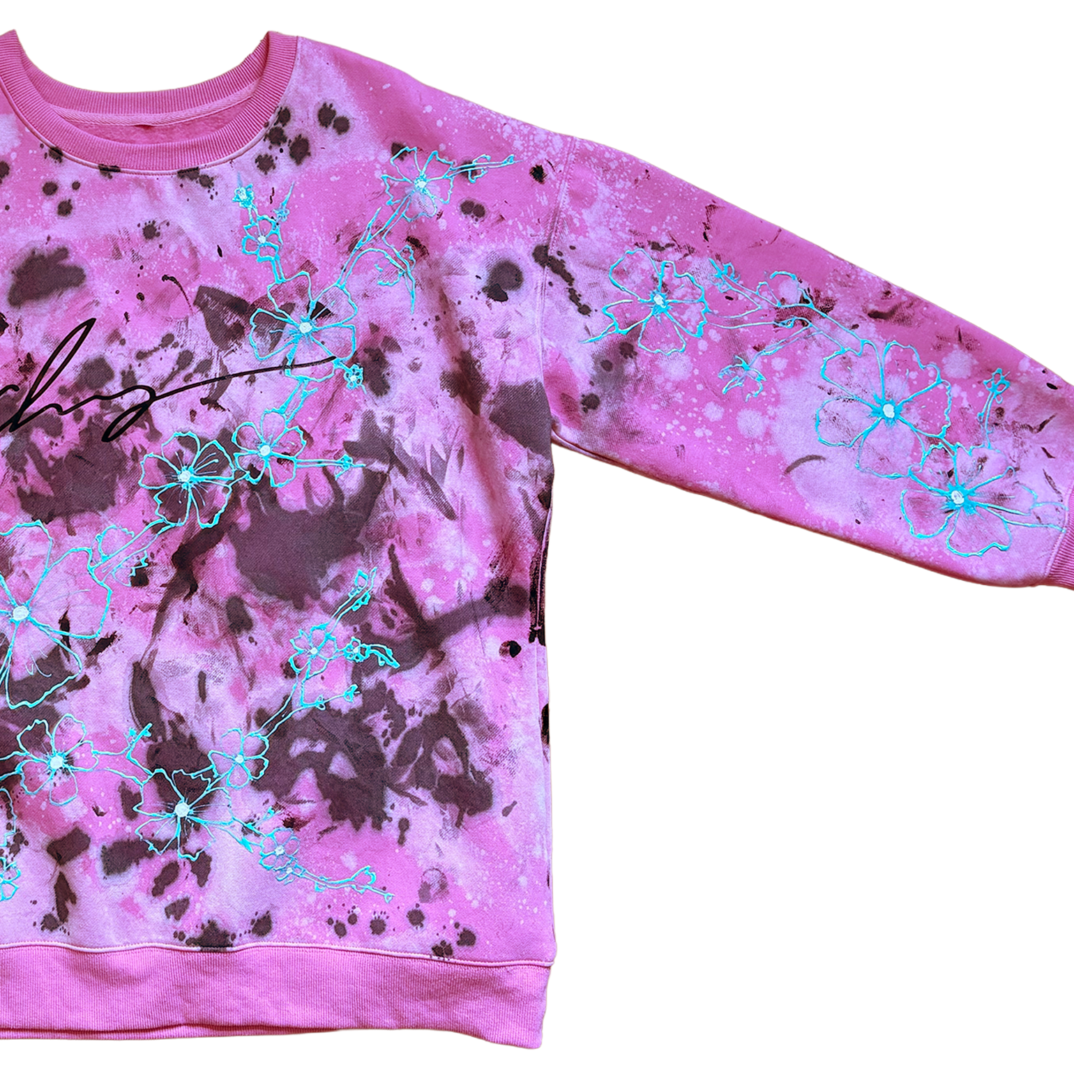 Blossoms pink sweater Signature
