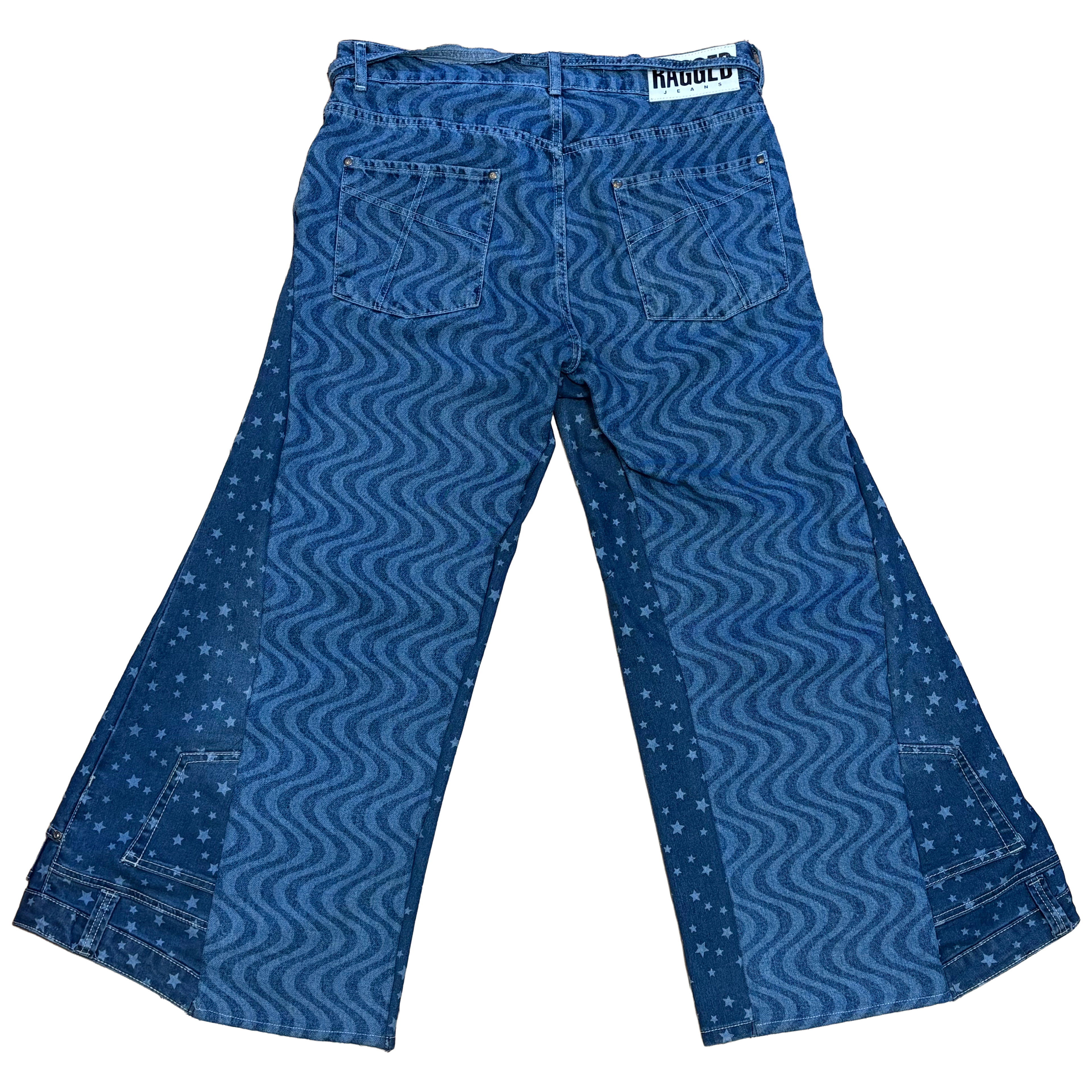 Stars & stripes wideleg jeans