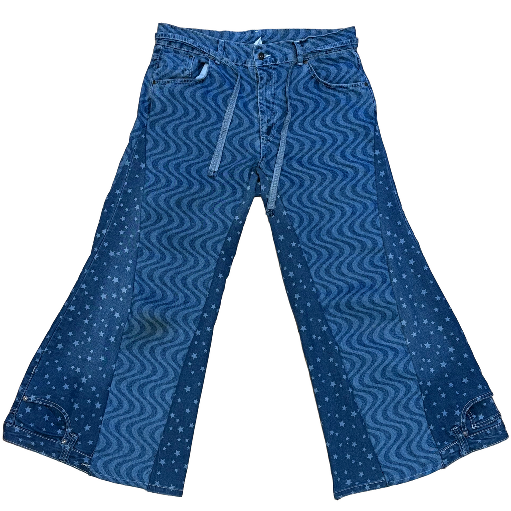 Stars & stripes wideleg jeans