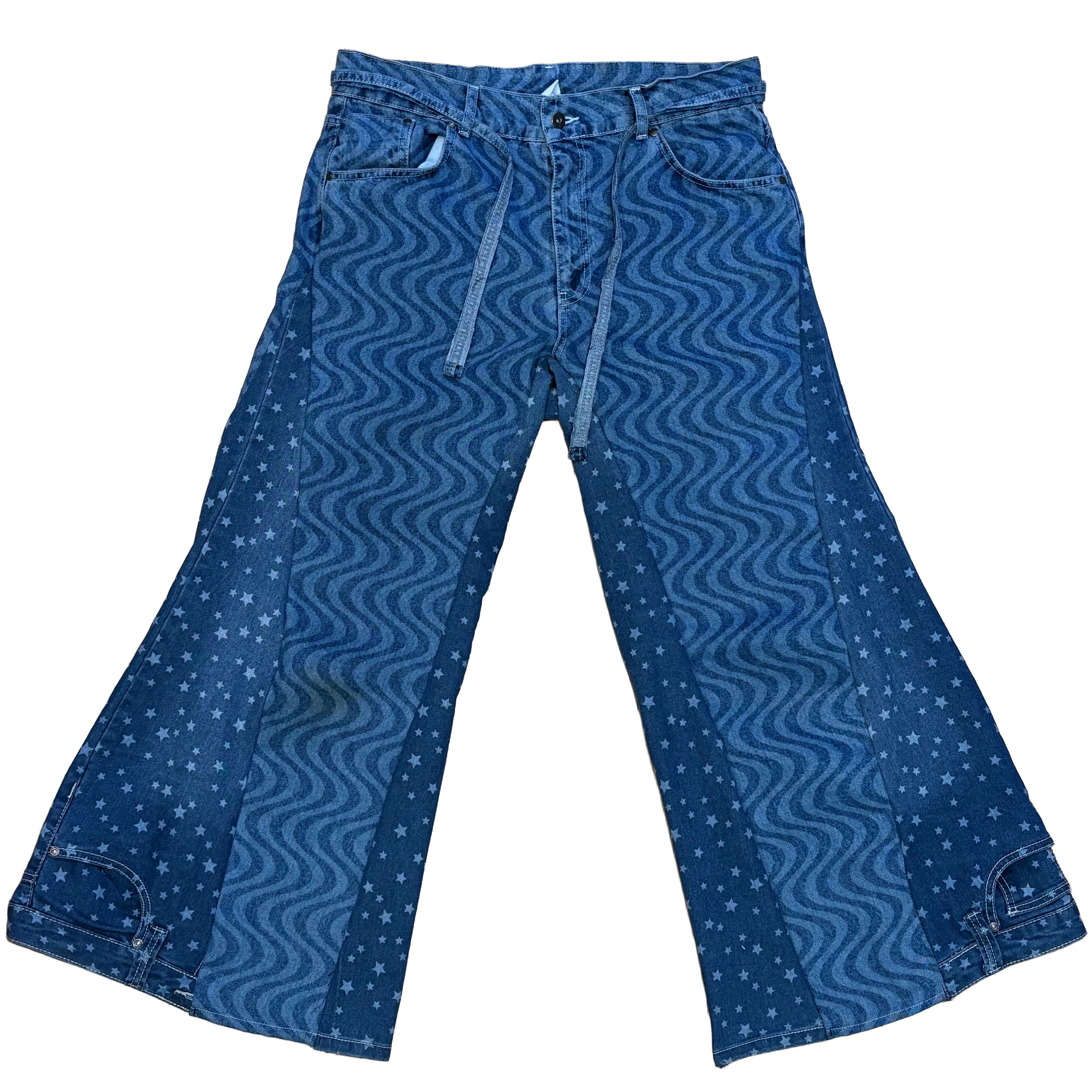 Stars & stripes wideleg jeans