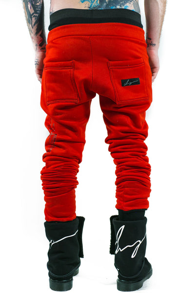SS2022 Signature red joggers