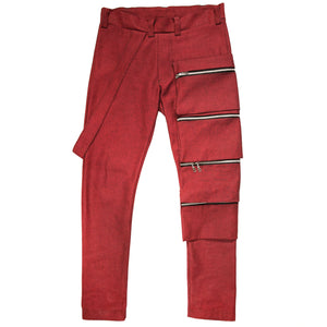 FW2022 red denim jeans