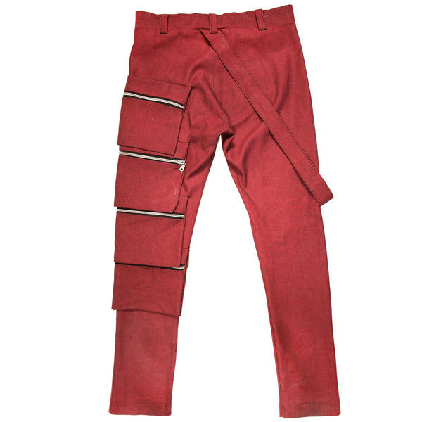 FW2022 red denim jeans